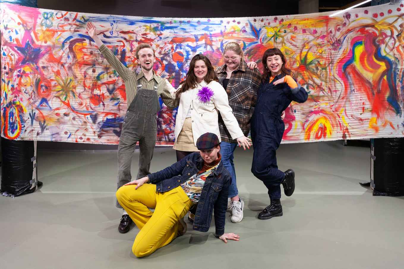 Program Committee 2022-2023 vlnr: Niels, Imogen, Bente, Margot en vooraan Maaike